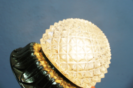 Set Hollywood Regency plafond/ wand lampen - Limburg. 4 vintage lampjes