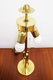 Hollywood Regency messing tafellamp. Vintage lamp, Peill en Putzler?
