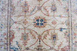 Handgemaakt vintage tapijt met bloemen, Ziegler? Oosters vloerkleed