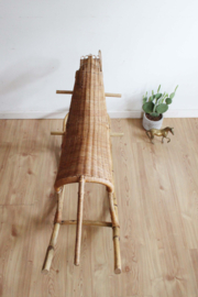 Vintage rotan hobbelpaard, Rohe? Rieten Boho schommel dier