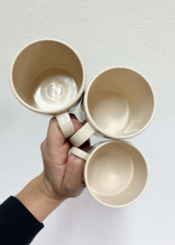 Set van 3 retro Emsa kopjes.  Vintage campingservies - mokken