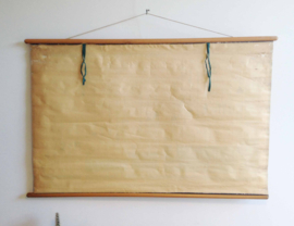 Oude retro schoolplaat - Van Goors Mammoetwet. Vintage wandkaart/pull down chart