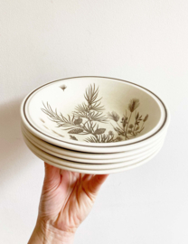 Set van 5 vintage borden - Pinewood W.H. Grindley. Aardewerk retro servies
