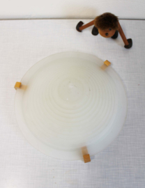 Vintage plafondlamp- Piramide Teepee 9317  Ikea. Witte retro  Memphis stijl lamp in