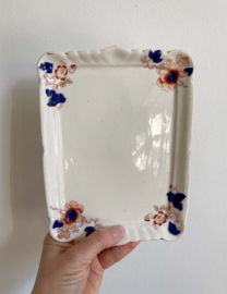 Antieke keramieken kaasstolp - Keeling.  Vintage schaal / plateau met deksel