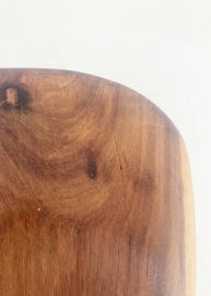 Grote houten vintage schaal met vakken. Boho retro snackschaal