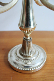 Vintage messing (?) kandelaar. Goudkleurige Regency kaarsenhouder