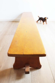 Te gekke vintage gymbank. Houten retro turn bank