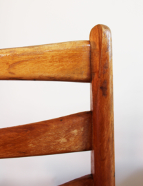 Set houten vintage stoelen. Mid Century retro eetkamerstoel, 2