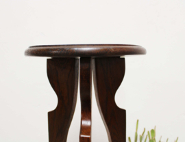 Art Deco plantentafel - eiken? Houten vintage tafeltje - Amsterdamse school stijl