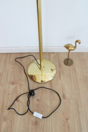 Goudkleurige Hollywood Regency stijl vloerlamp - Metalarte. Vintage design lamp.