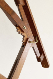 Vintage harmonica lampje voor aan de wand. Houten retro design lamp.