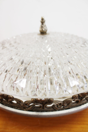 Prachtige Hollywood Regency plafonnière. Klassieke vintage plafondlamp