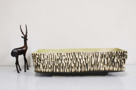 Vintage cactusbak - Adli Reuver. Aardewerk retro plantenbak - XXL