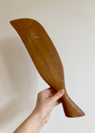 Houten vintage schaal met vakjes. Boho retro snackschaal
