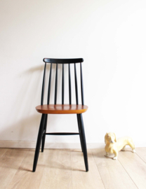 Houten vintage spijlenstoel - Tapiovaara stijl-Pastoe? Mid Century retro stoel