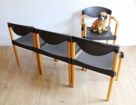 Set vintage stoelen van Casala. Retro design stoel Strax , 4 stuks