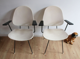 Set industriële vintage stoelen. Retro design fauteuils, Gispen / Kembo?