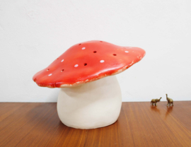 Retro paddestoelen lamp - Heico. Vintage tafellamp in Mushroom / vliegenzwamvorm.