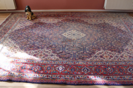 Enorm groot Oosters vintage vloerkleed - Sarough. Tof Perzisch/ Boho tapijt