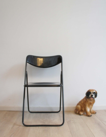Zwarte vintage klapstoel - IKEA. Retro stoeltje - Ted - Niels Gammelgaard