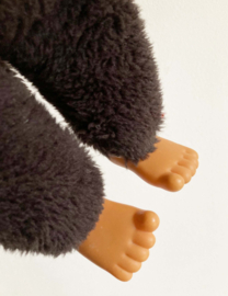 Grote vintage Monchhichi aap.  Originele retro XXL Monchichi knuffel, 45 cm.