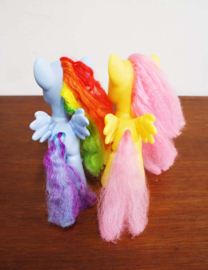 Set grote My Little Pony's. G 4 -  Fluttershy en Rainbow Dash.
