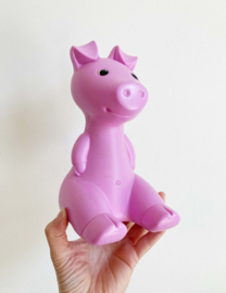 Roze vintage Piggy bank - Design Monica Mulder voor Ikea. Retro spaarpot/spaarvarken