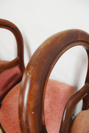 Set van 4 antieke (?) Barok stoelen. Vintage Queen Ann stoeltjes