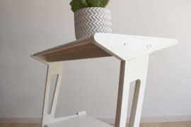 Houten vintage trolley, Webe?  Retro design bijzettafel /side table/ TV-cart