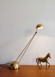 Goudkleurige 'Meridiana' tafellamp - Paolo Piva voor Stefano Cevoli. Vintage bureaulamp