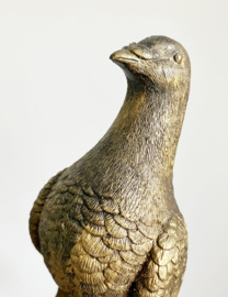 Sfeervolle vintage duif. Retro beeldje / vogel