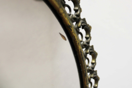 Vintage spiegel in barok lijst. Hollywood Regency wandspiegeltje