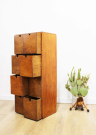 Houten vakkenkastje - Ikea - Moppe. Kleine retro ladekast