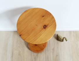 Massief houten vintage zuil. Wabi Sabi plantentafeltje / pilaar