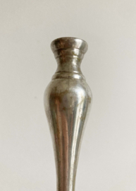Vintage kandelaar, zilver? Antieke brocante kaarsenhouder