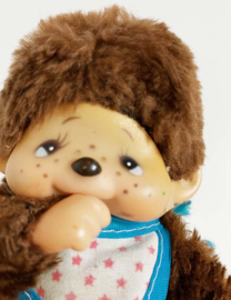 Vintage knuffel aapje. Retro Sekiguchi / Monchichi jongens aap / monkey