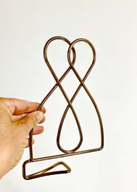 Goudkleurige boekensteun - Ikea Spajl. Retro bookend - goud