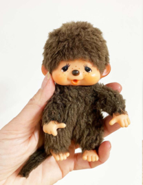 Set van 2 vintage knuffel aapjes. Retro Sekiguchi / Monchichi monkey - meisjes en jongen