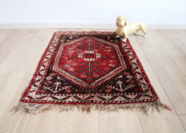 Handgeknoopt Oosters kleedje - Shiraz. Vintage Perzisch tapijt