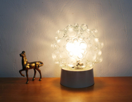 Vintage plafonnière van bubbelglas, Helena Tynell - Glashütte Limburg? Retro plafonnière / Thabur lamp