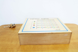 Houten vintage lesmateriaal - Rolf. Educatief retro speelgoed - Taal - Begrippen