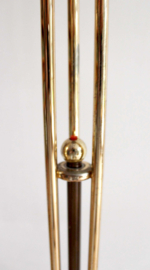 Goud/brons kleurige Hollywood Regency vloerlamp - La Relco. Italiaanse vintage design lamp.