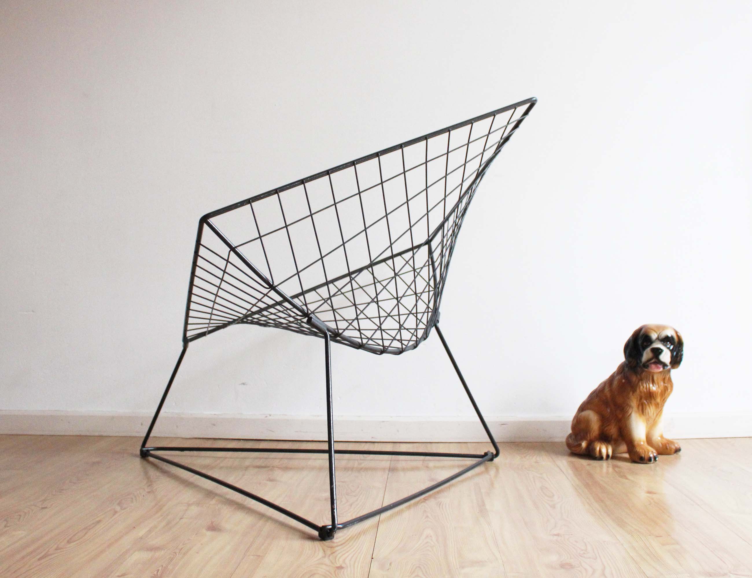 Vintage wire chair - Oti. Retro design stoel - Niels Gammelgaard - IKEA