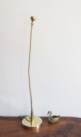 Goudkleurige bureaulamp, Ikea - JANSJÖ. Retro leeslamp met flexibele zwanenhals