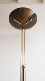 Goud/brons kleurige Hollywood Regency vloerlamp - La Relco. Italiaanse vintage design lamp.