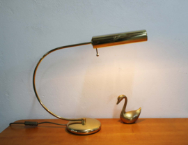 Goudkleurige vintage tafellamp - Sölken Leuchten. Retro design lamp