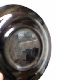 3 zwart glazen vintage bordjes- Arcoroc -France.  Set retro ontbijtbordjes