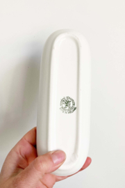 Antiek aardewerk zeep/kammen bakje - Société Céramique Maastricht. Vintage schaaltje met deksel.