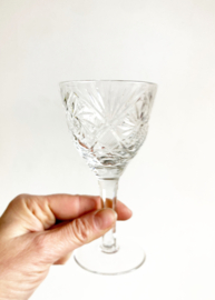 Set van 4 kristallen wijnglazen. Prachtige vintage glazen